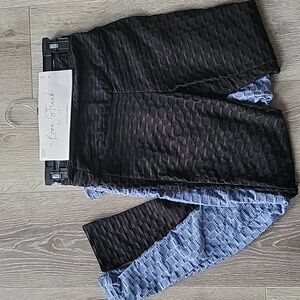 Love Streak Waffle Blue Black Legging (2 pairs)